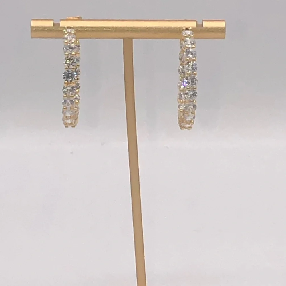 4.5ct  Inside-Out Hoops - Picture 3 of 11